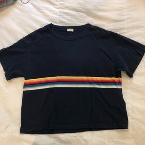 Brandy Melville Navy Striped T-Shirt